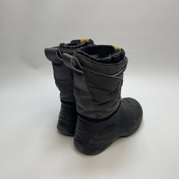 Keen Waterproof Boots Youth 1 Lumi Round Toe Logo Warm Winter -40 Walking Hike - Picture 2 of 13